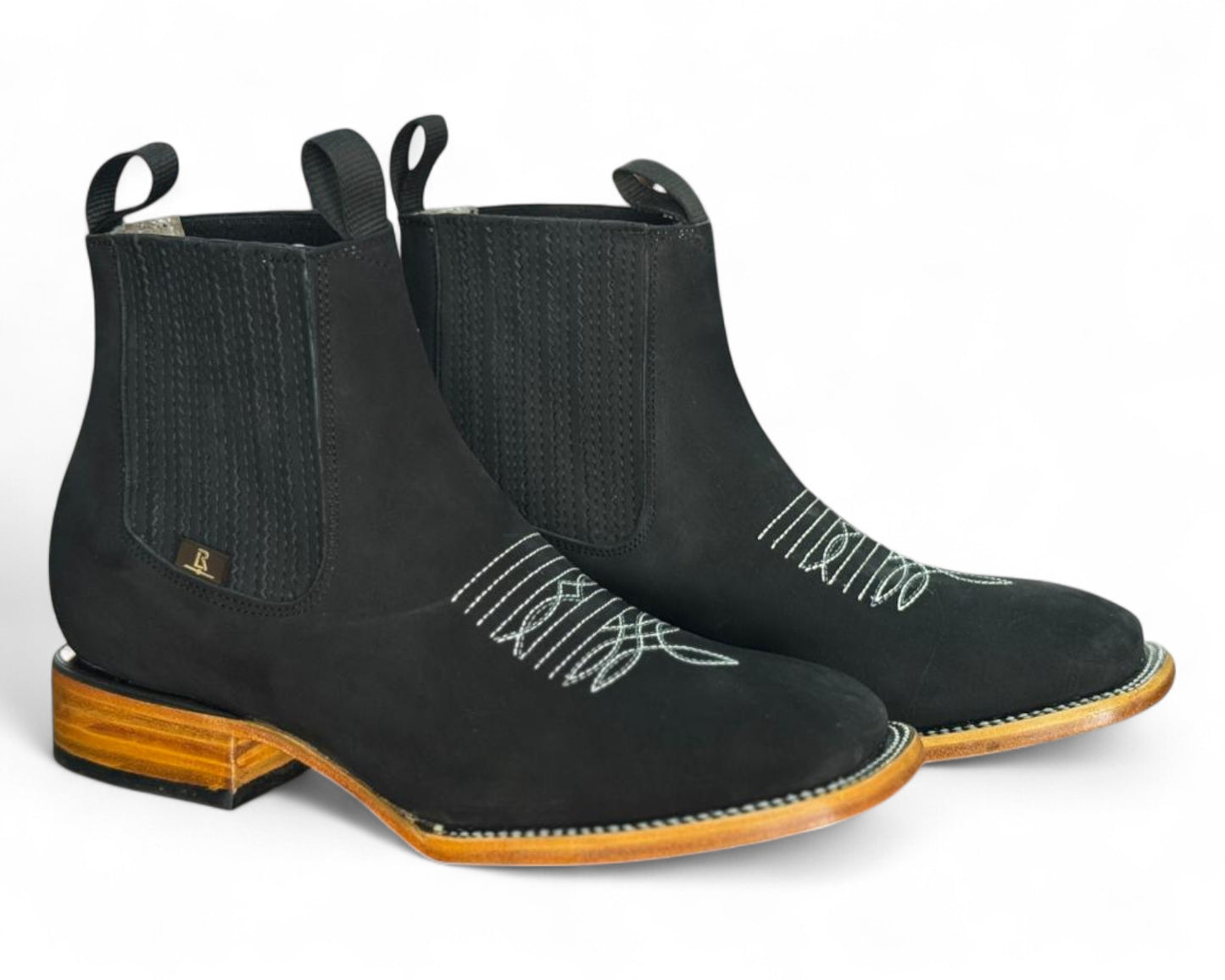 LR BOOTS BOTÍN ZEFE NOBUCK NEGRO