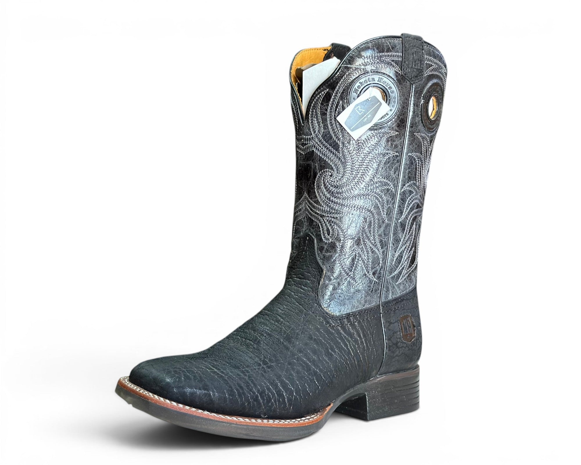 BOTA NOKOTA HORSE CUELLO DE TORO NEGRA CABALLERO