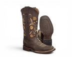 BOTA LR BOOTS GARDENIAS CAFÉ HULE DAMA