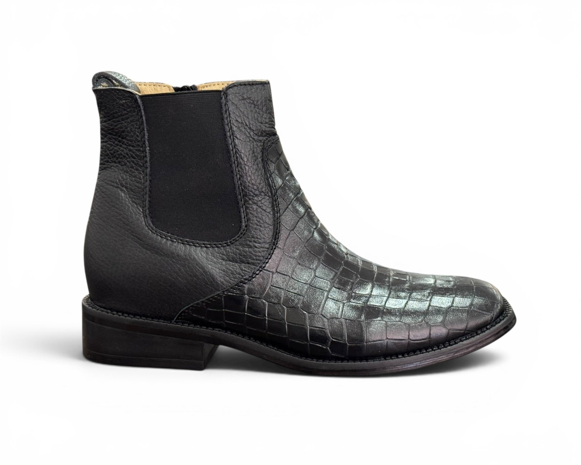 BOTÍN LR BOOTS GRABADO COCODRILO CABALLERO
