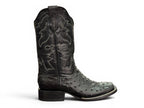 BOTA LR BOOTS GRABADA AVESTRUZ NEGRO CABALLERO