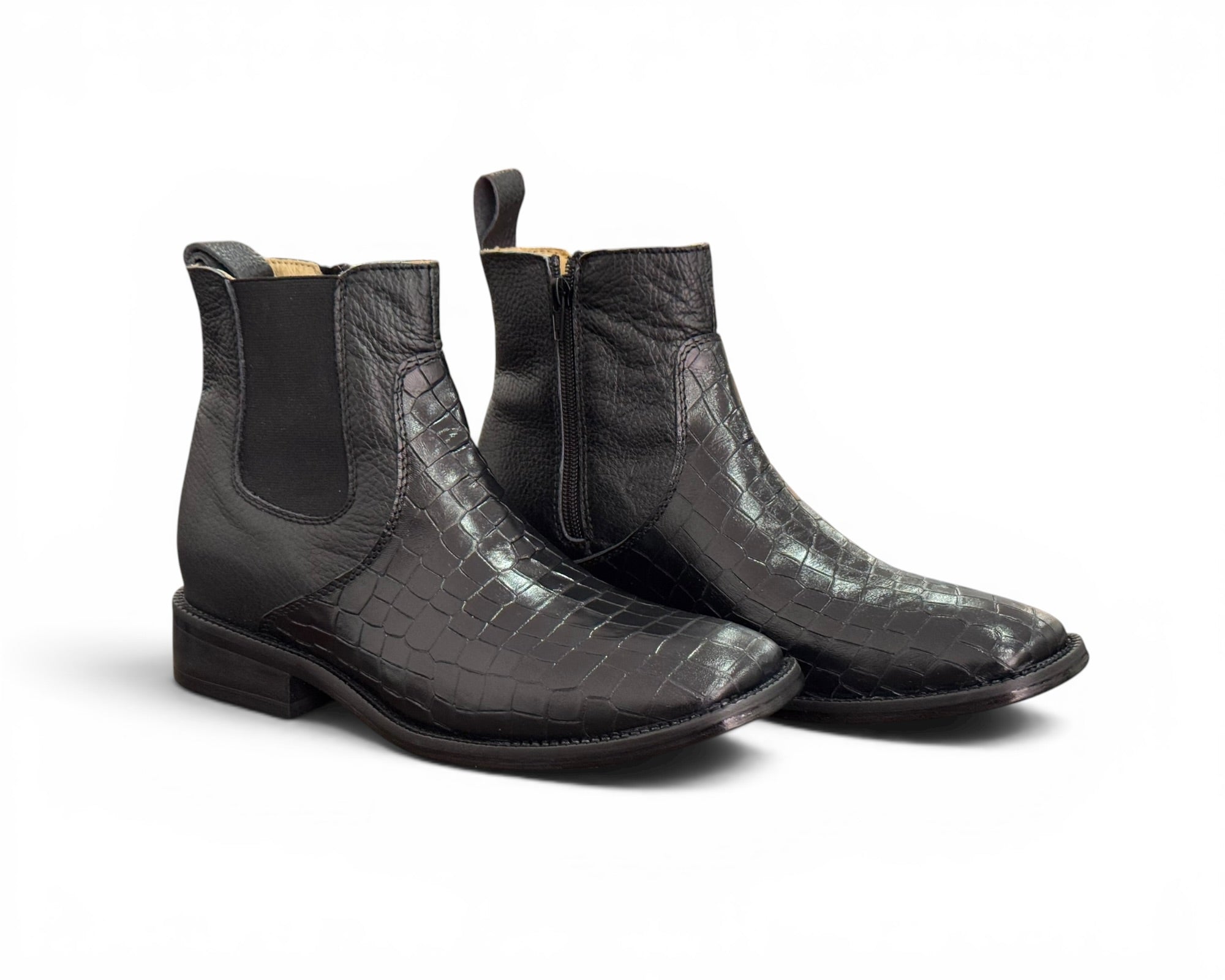 BOTÍN LR BOOTS GRABADO COCODRILO CABALLERO