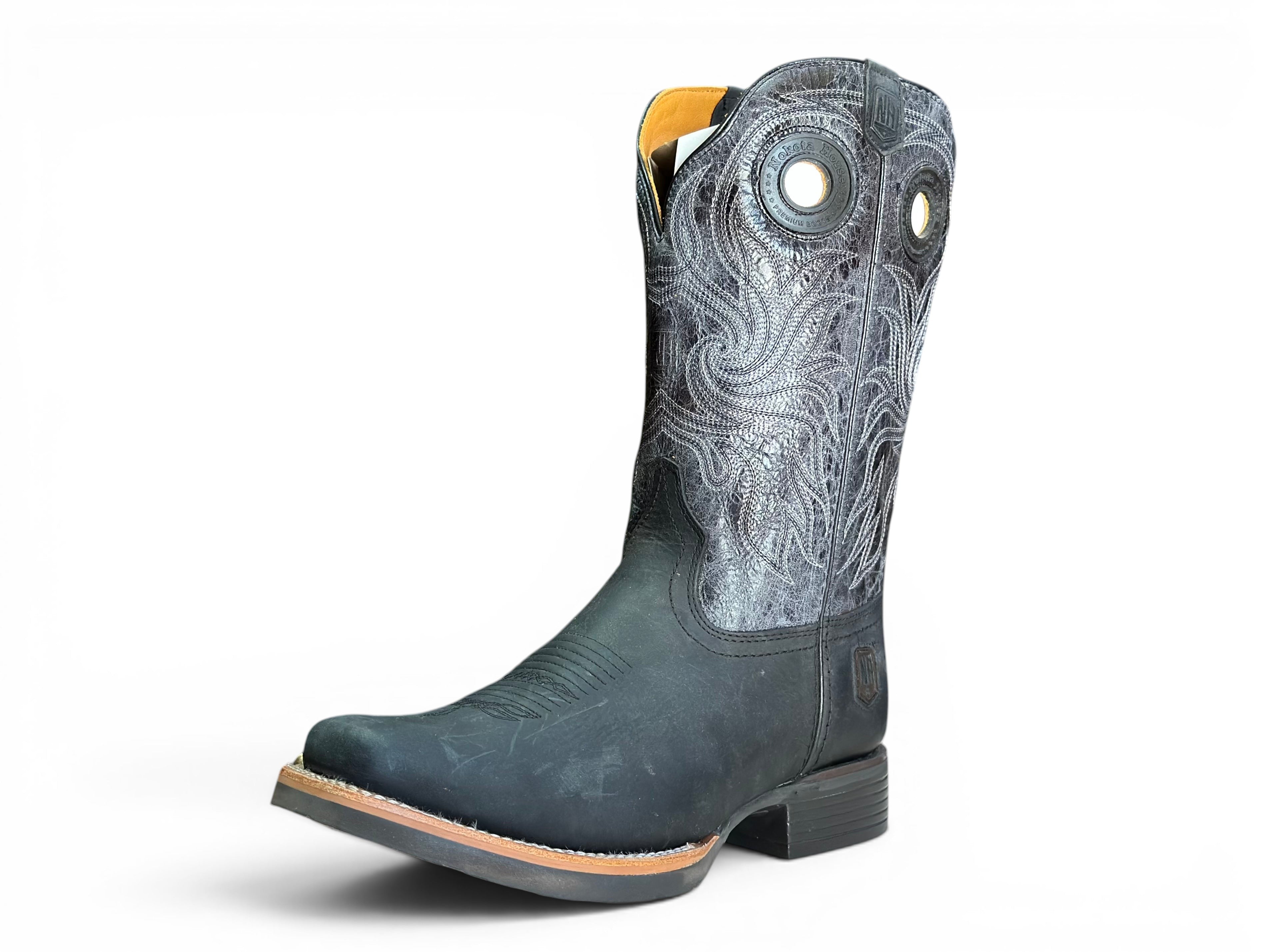 BOTA NOKOTA HORSE CRAZY NEGRA CABALLERO