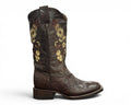 BOTA LR BOOTS CINCELADA FLORES DAMA