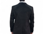 Saco McAllen Yucateco Negro Gamuza