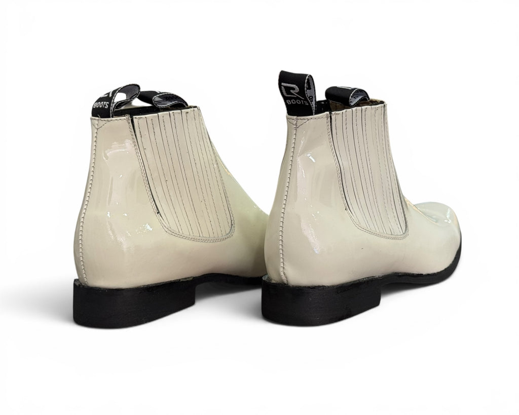 BOTÍN LR BOOTS CHAROL HUESO CABALLERO