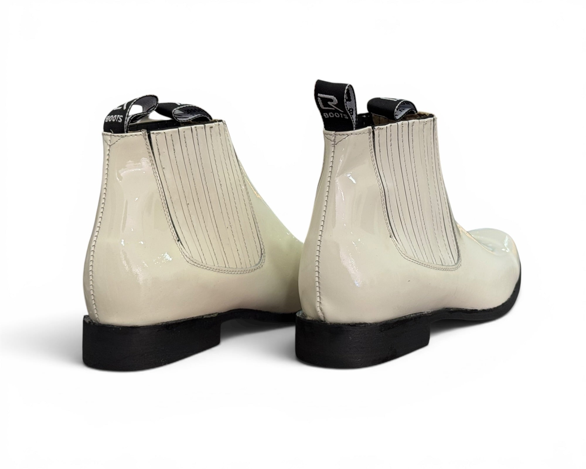 BOTÍN LR BOOTS CHAROL HUESO CABALLERO