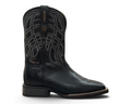 Bota vaquera LR BOOTS Rio Grande Sierra para caballero en piel negra con bordados detallados y punta cuadrada