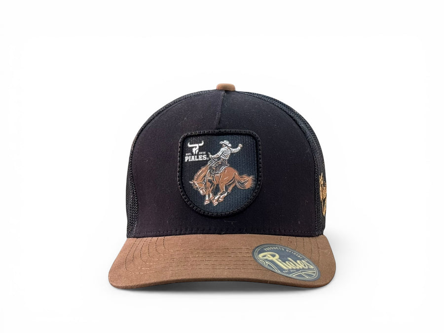 GORRA PIALES CAFÉ/NEGRO