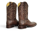 BOTA LR BOOTS GRABADA CAIMÁN CAFÉ CABALLERO