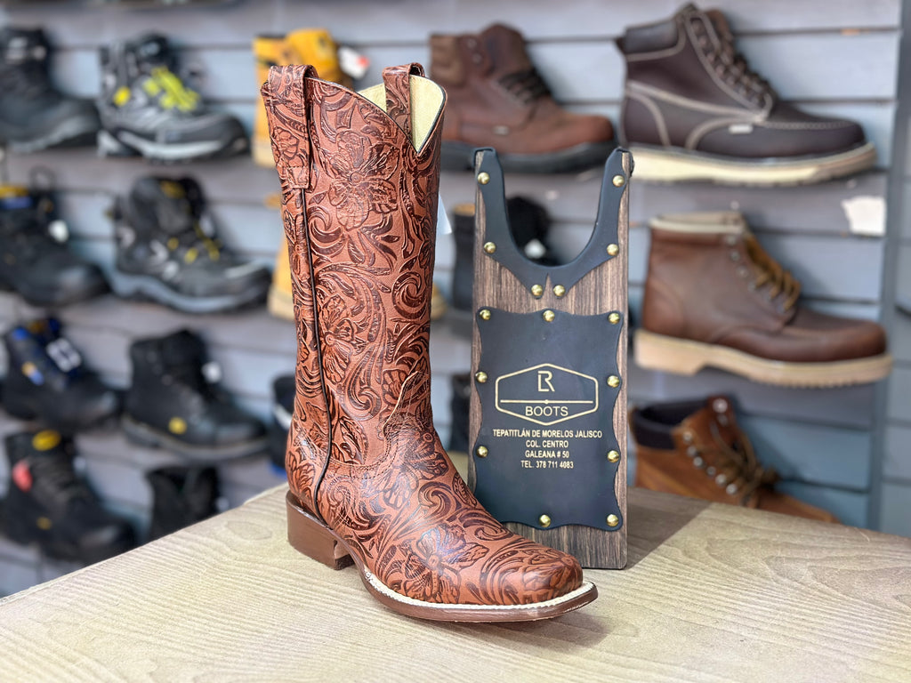 Lr Boots cincelada completa para dama shedron