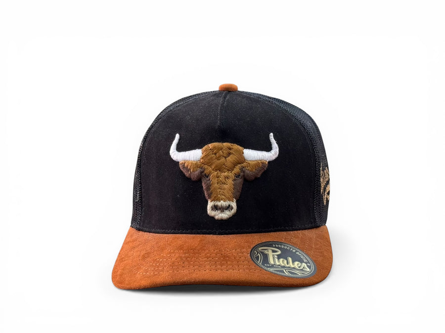 GORRA PIALES NEGRO/CAFÉ