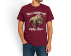 PLAYERA YELLOWSTONE CABALLERO VINO
