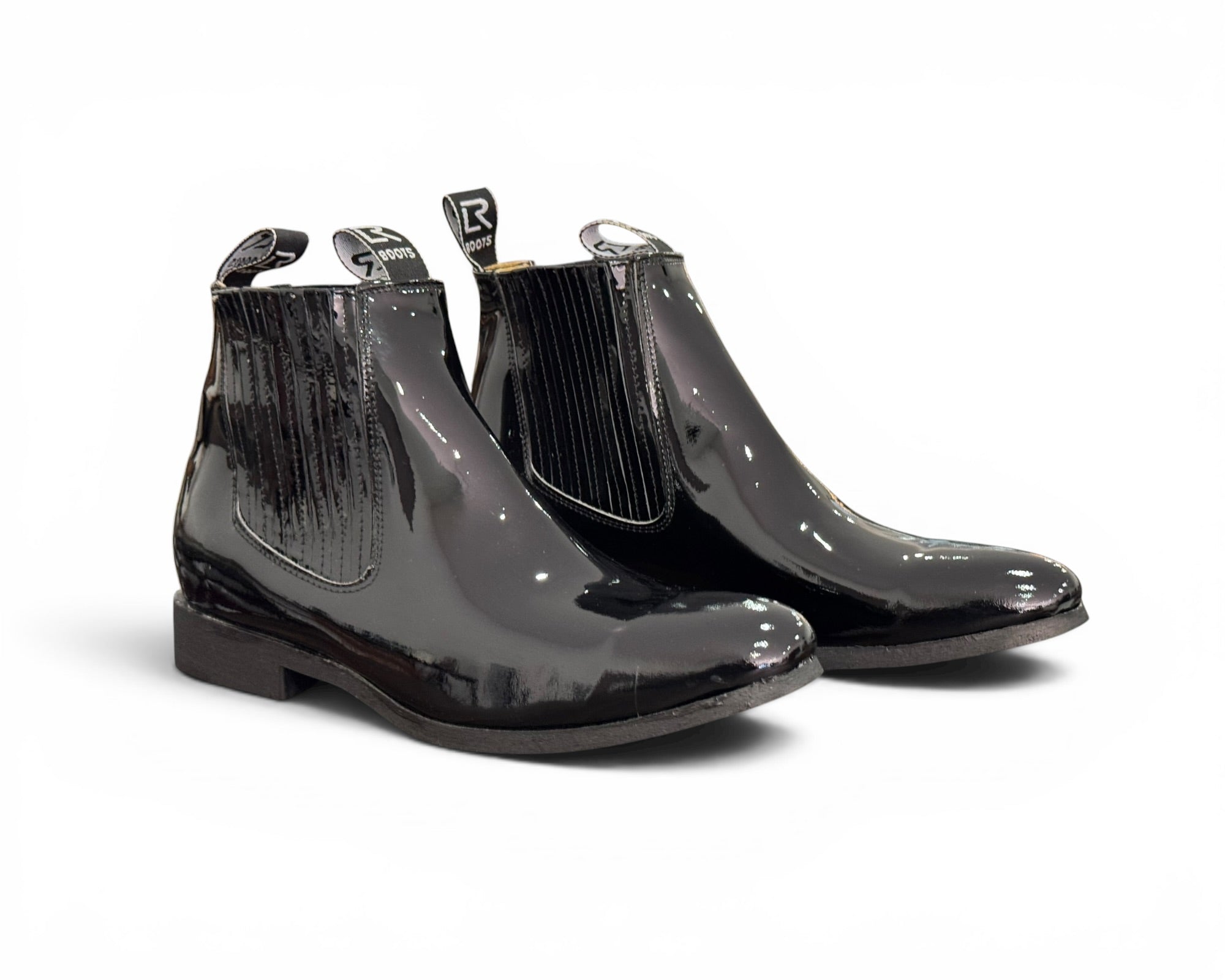 BOTÍN LR BOOTS CHAROL NEGRO CABALLERO