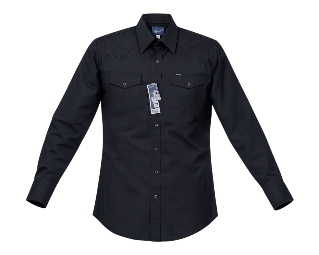 CAMISA WRANGLER NEGRA CABALLERO
