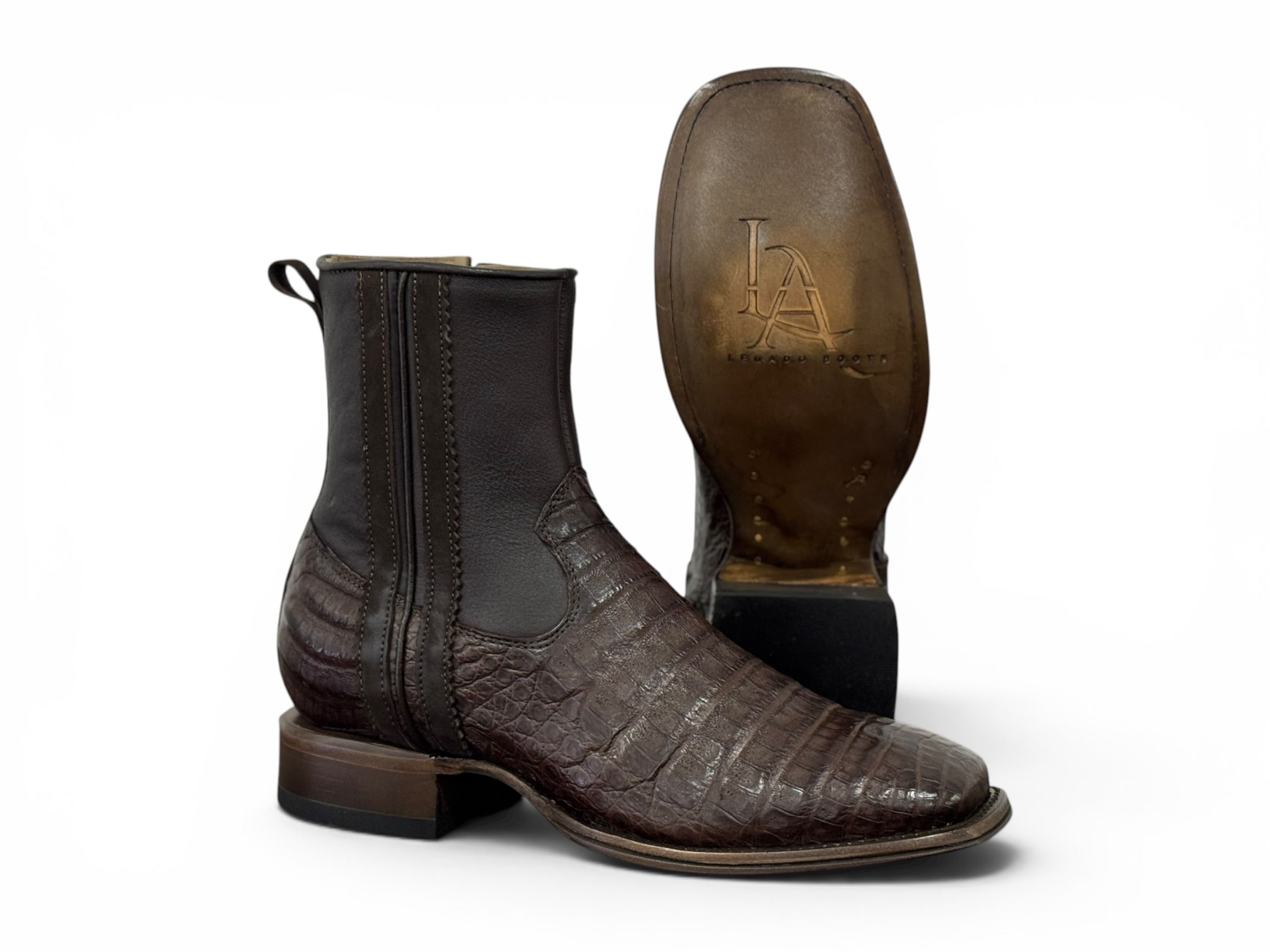 BOTA LEGADO GOLD CAIMÁN CAFÉ CABALLERO