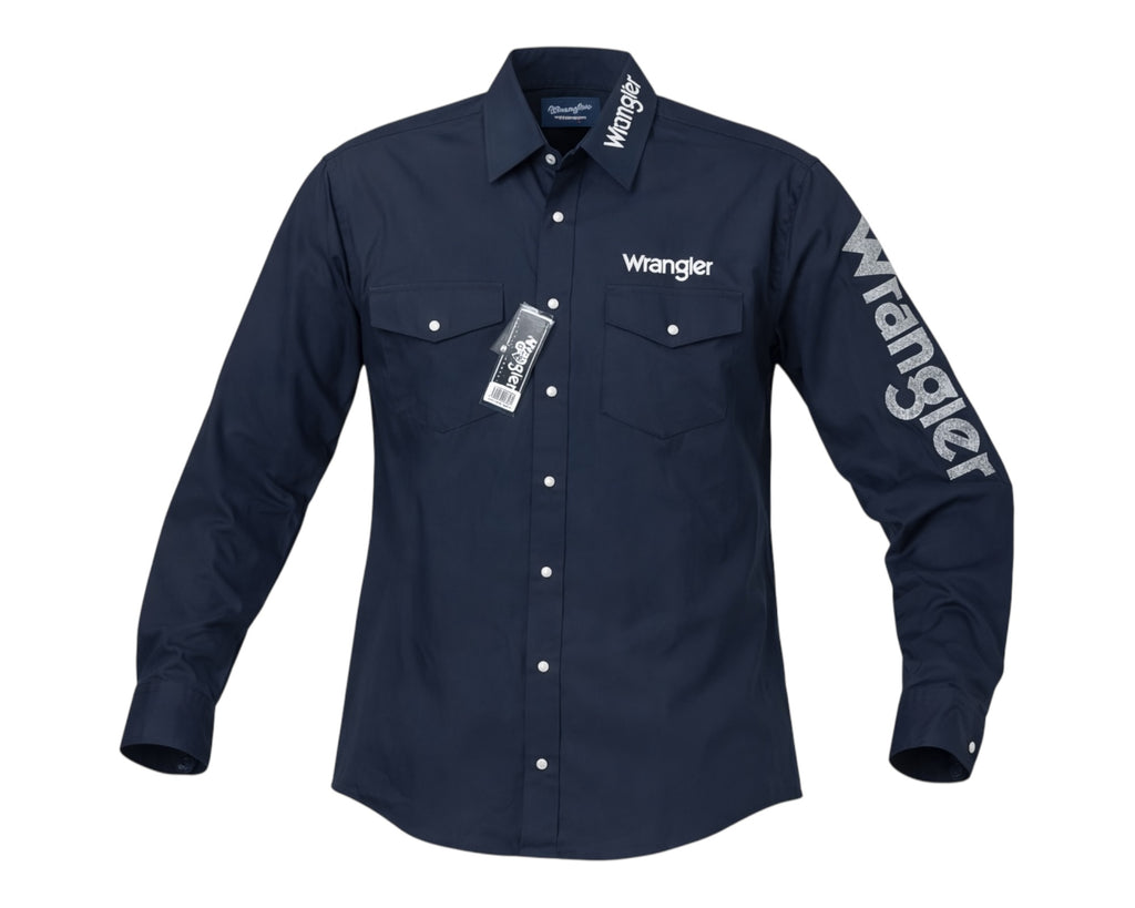 CAMISA WRANGLER MARINO LOGOS CABALLERO
