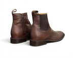 BOTÍN LR BOOTS GRABADO PITÓN CAFÉ CABALLERO