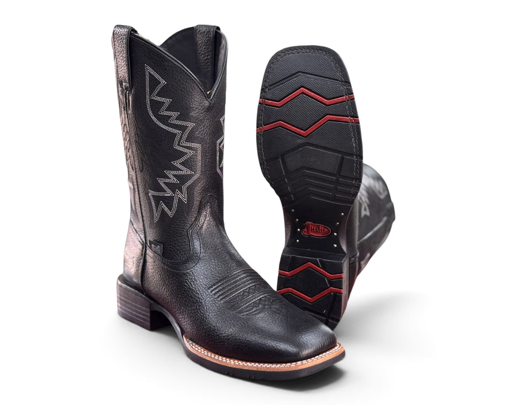 BOTA JUSTIN CABALLERO NEGRA