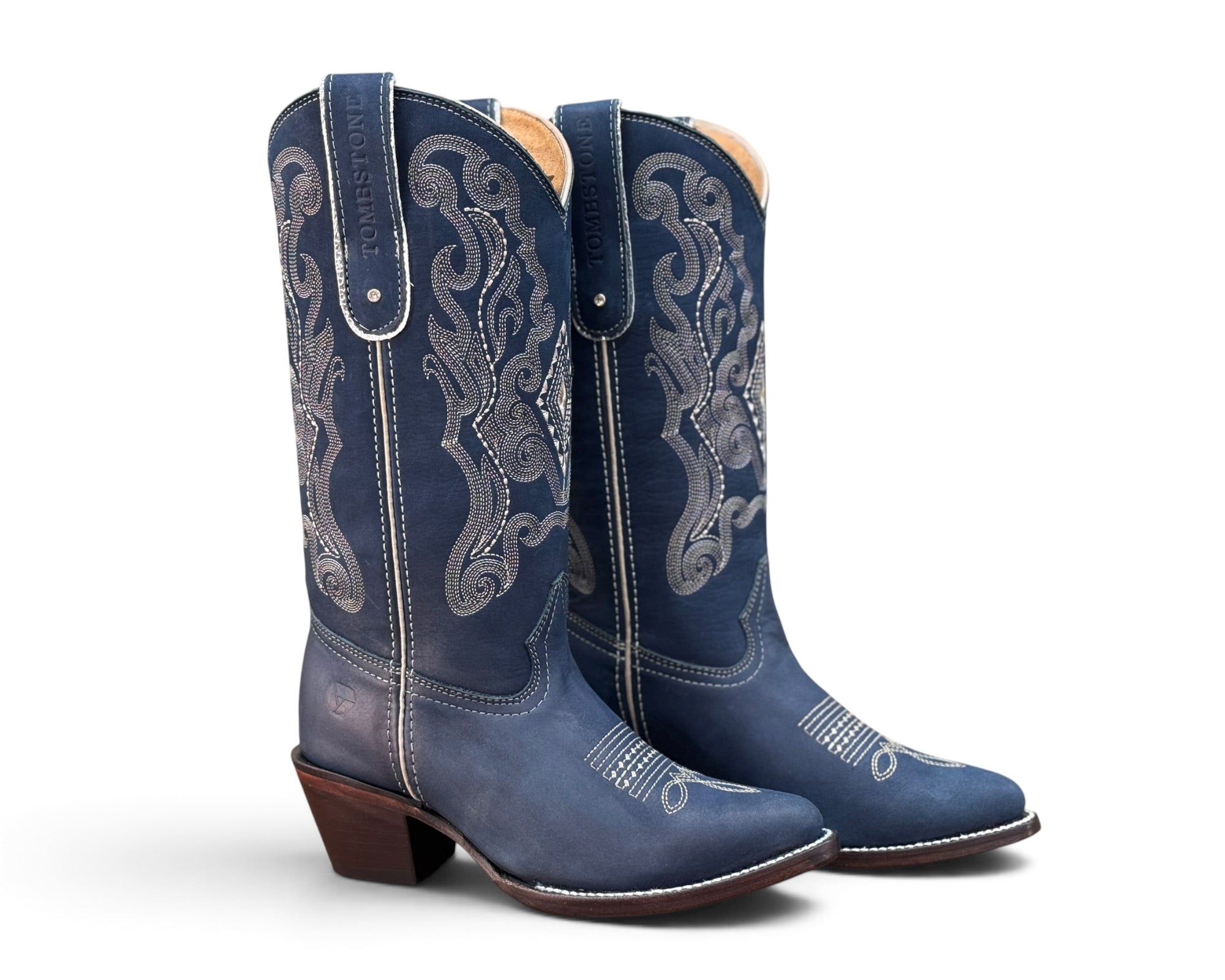 BOTA TOMBSTONE AZUL DAMA