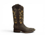 BOTA LR BOOTS GARDENIAS CAFÉ CUERO DAMA