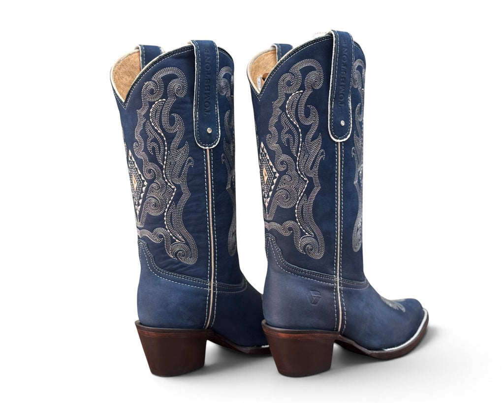 BOTA TOMBSTONE AZUL DAMA