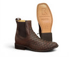 BOTÍN LR BOOTS GRABADO PITÓN CAFÉ CABALLERO