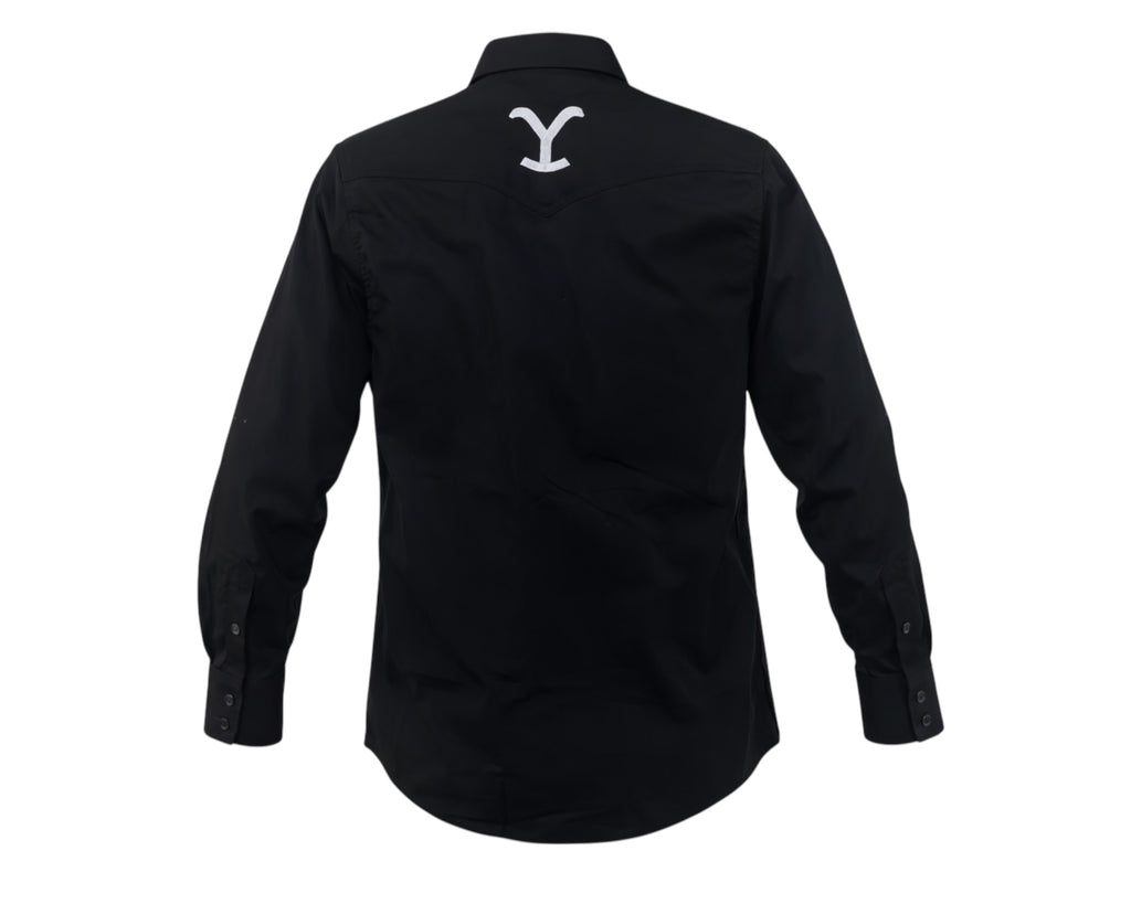 CAMISA YELLOWSTONE NEGRO CABALLERO