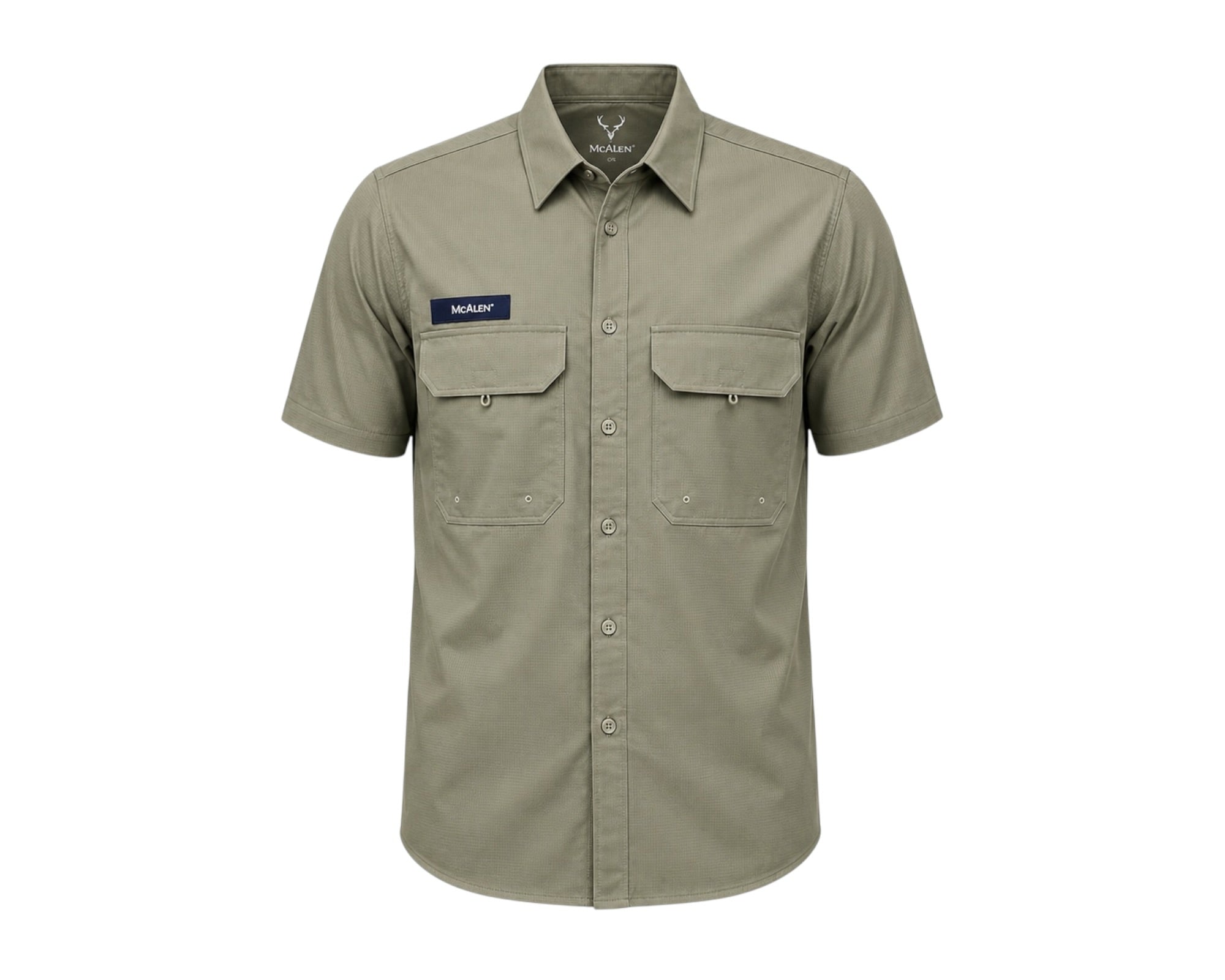 CAMISA MCALLEN CORAL GREEN