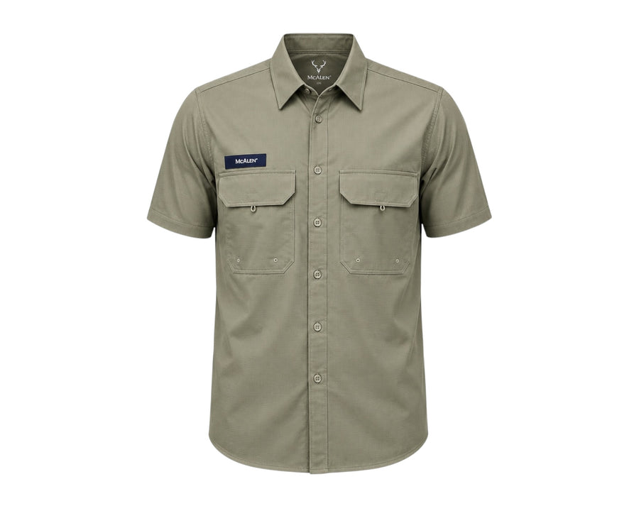 CAMISA MCALLEN CORAL GREEN