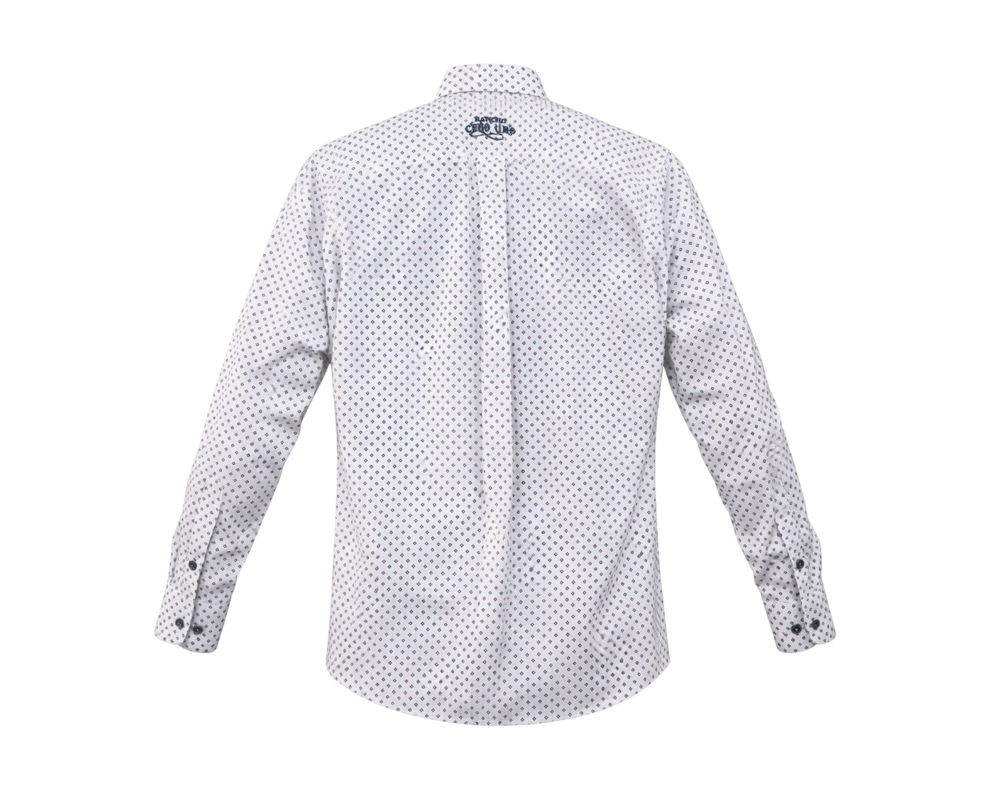 CAMISA R01 BLANCO/PUNTOS