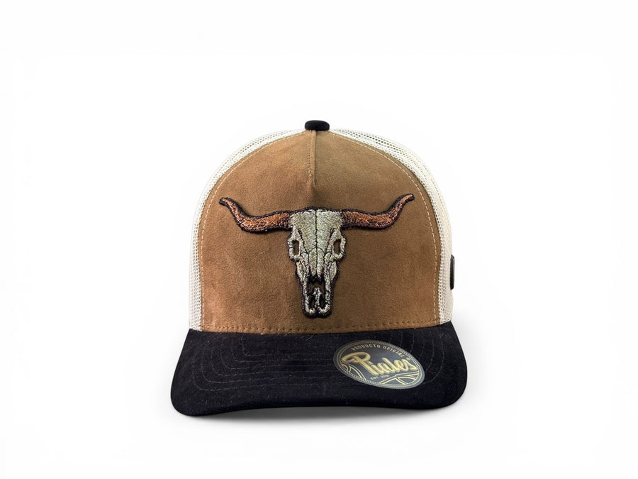 GORRA PIALES CUERNOS CAFÉ