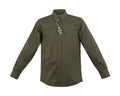 CAMISA R01 VERDE MILITAR CABALLERO