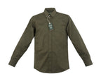 CAMISA R01 VERDE MILITAR CABALLERO