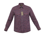 CAMISA R01 TINTO/AZUL CABALLERO