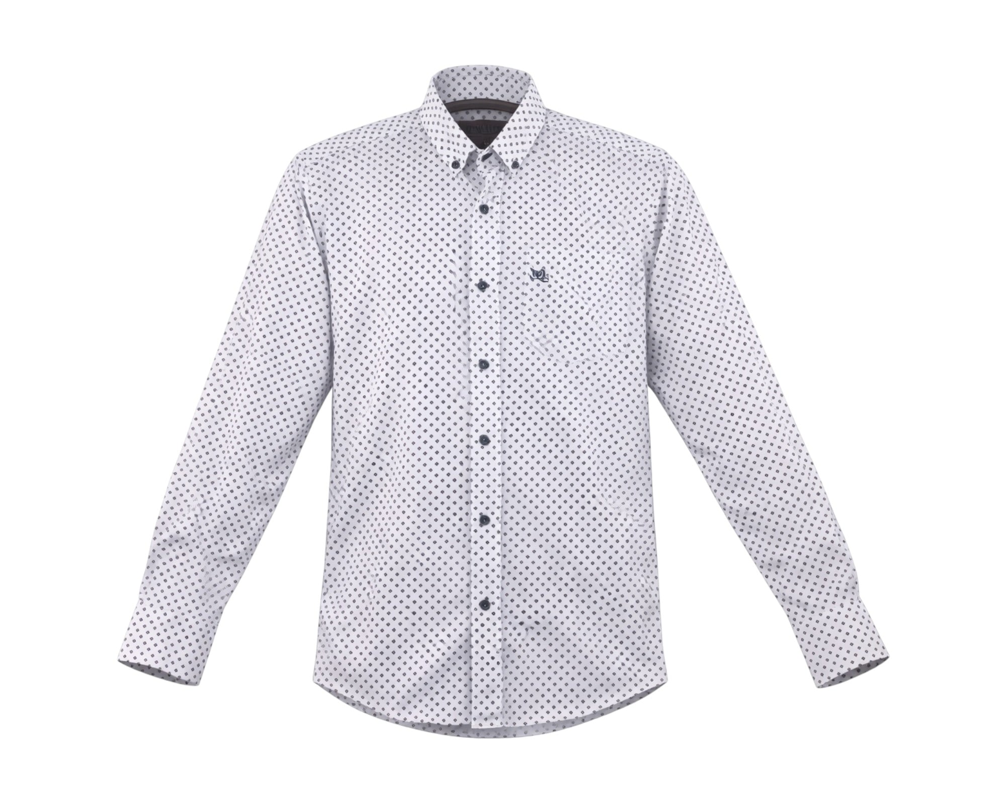 CAMISA R01 BLANCO/PUNTOS