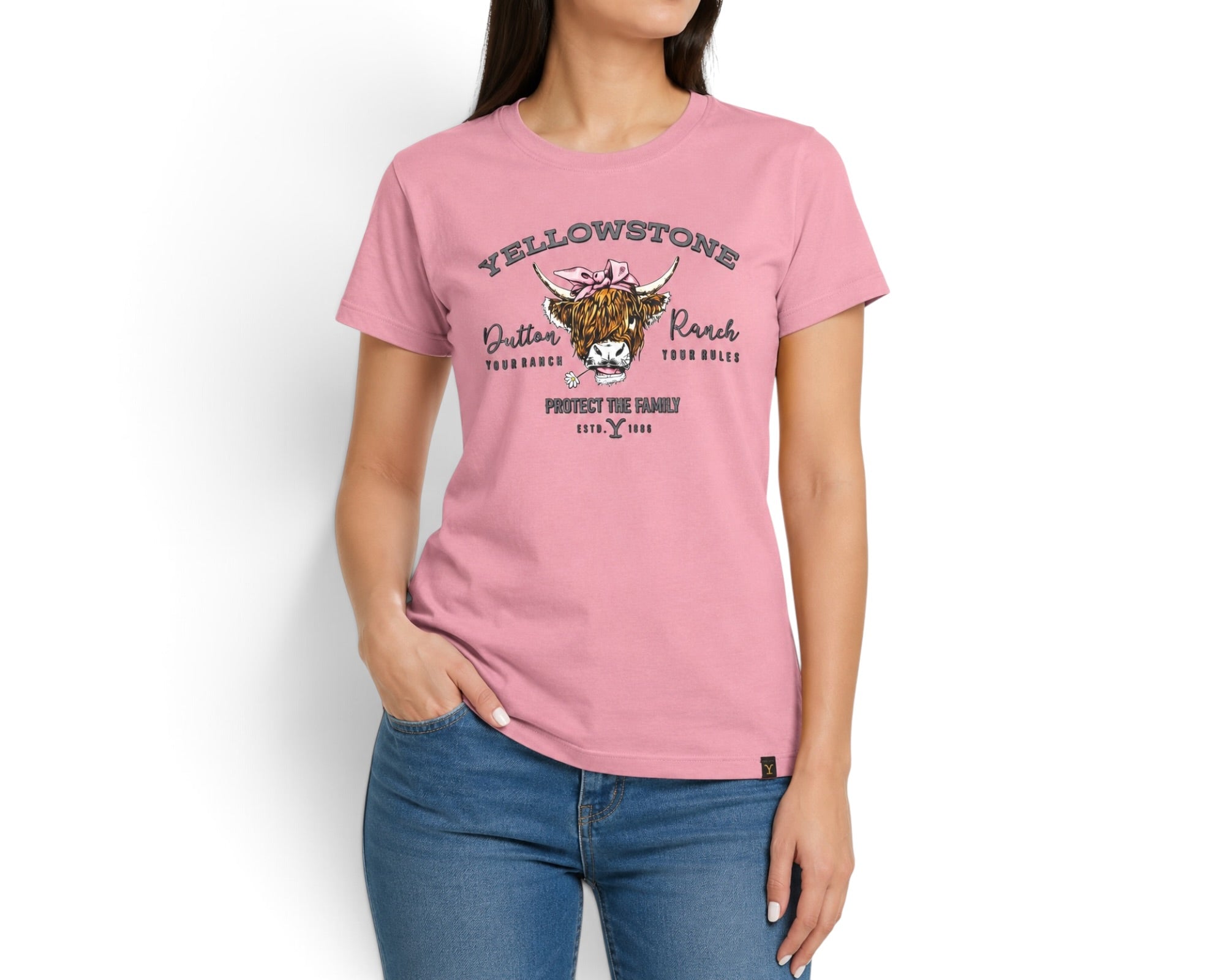 PLAYERA YELLOWSTONE DAMA ROSA