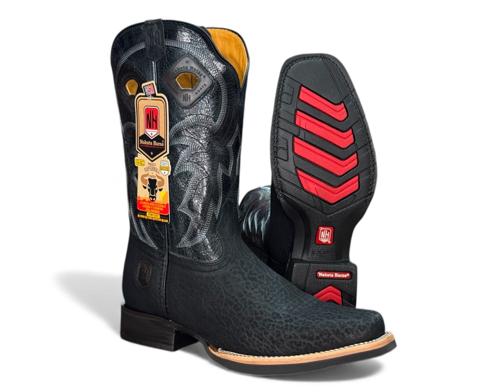 Nokota Horse Cuello de Toro Negro H10 Caballero