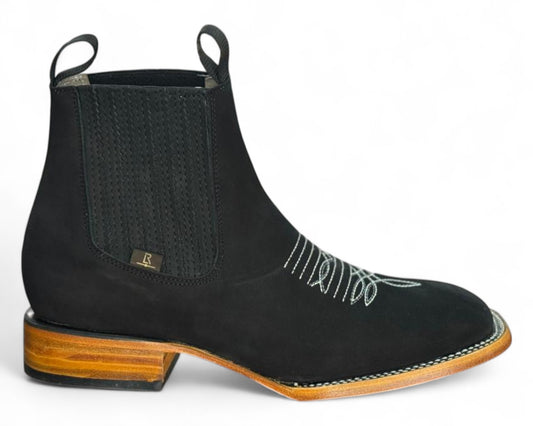 LR BOOTS BOTÍN ZEFE NOBUCK NEGRO
