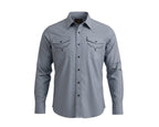 CAMISA YELLOWSTONE GRIS CABALLERO