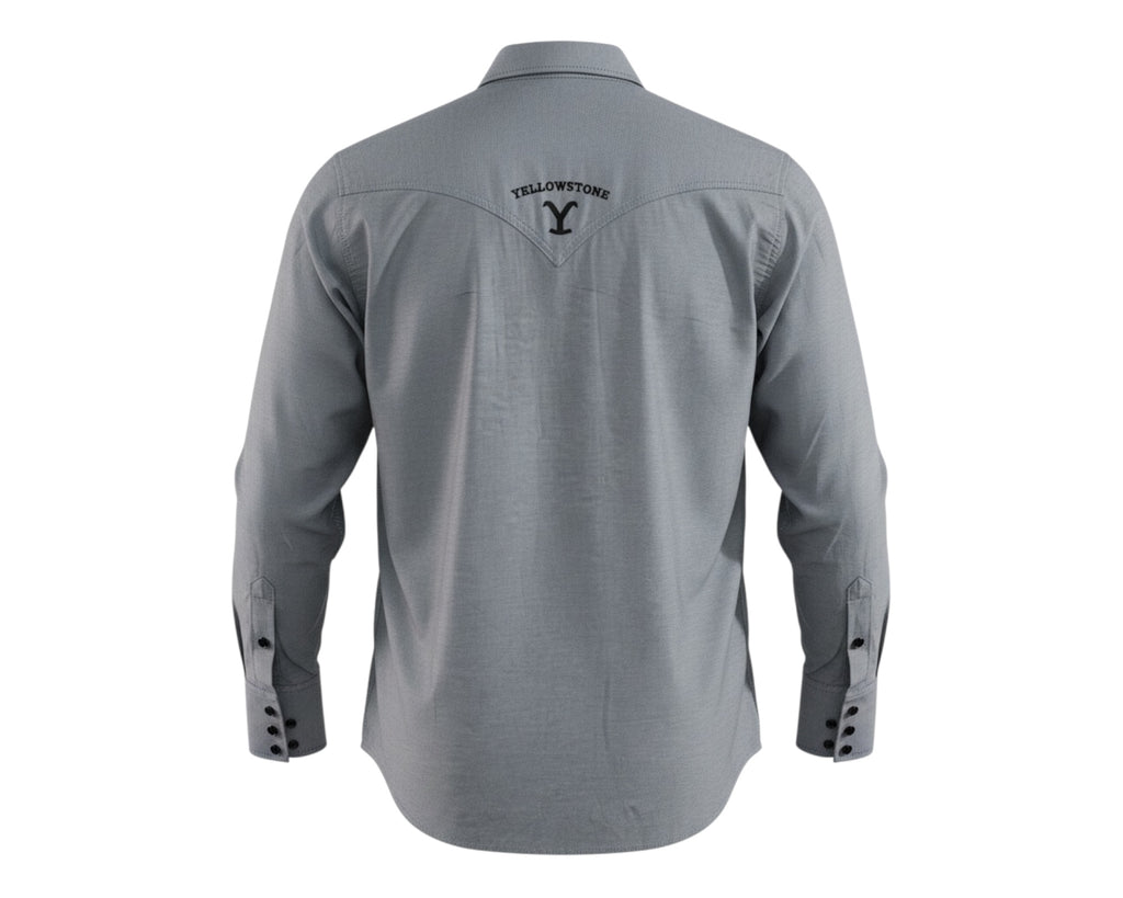 CAMISA YELLOWSTONE GRIS CABALLERO
