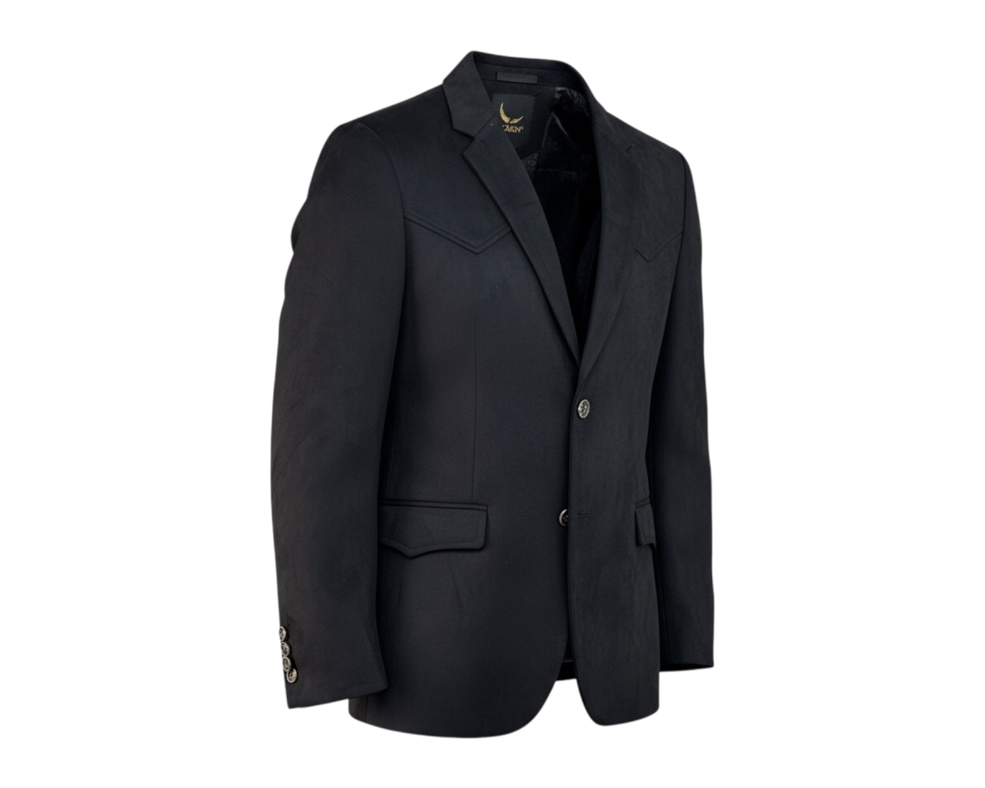 Saco McAllen Yucateco Negro Gamuza