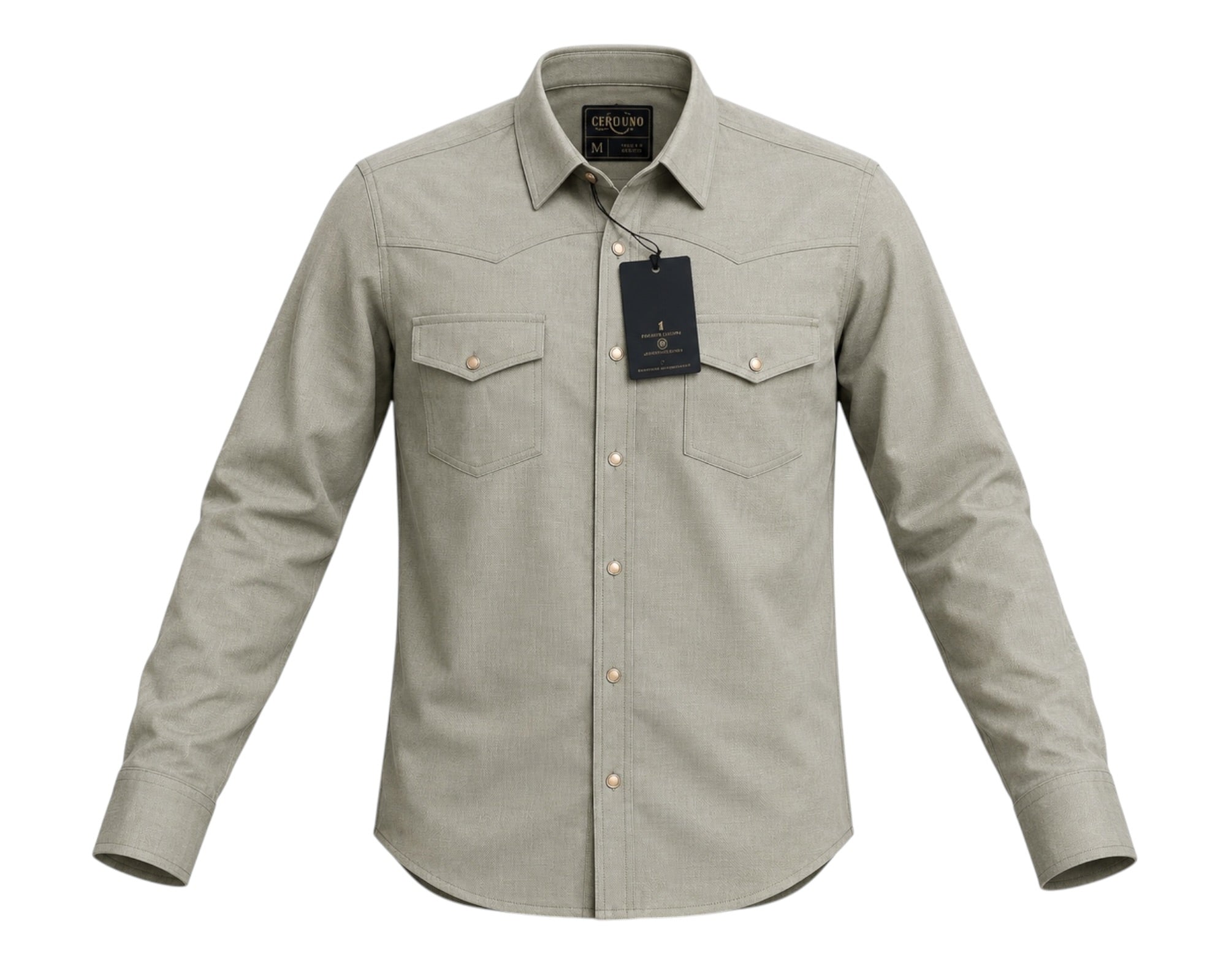 CAMISA RANCHO CERO UNO WATERPROOF BEIGE CABALLERO