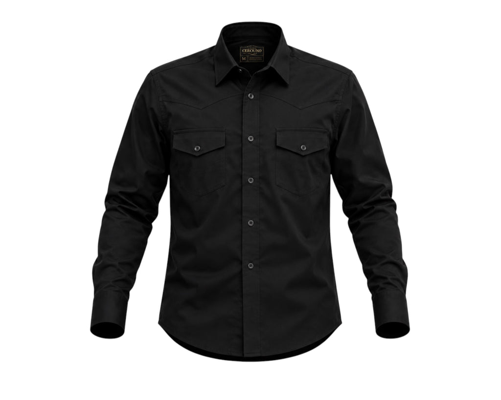 CAMISA RANCHO CERO UNO WATERPROOF NEGRO CABALLERO