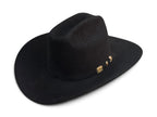 TEXANA TOMBSTONE PELO DE CASTOR NEGRO