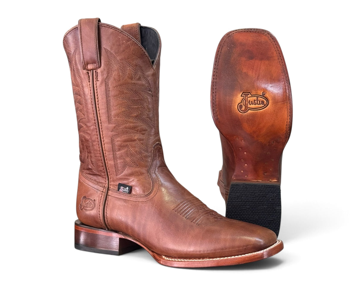 BOTA JUSTIN CABALLERO SUELA CUERO
